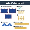 image:imageChildrens Factory Classroom Room Divider Room Divider Panel Rainbow 3  WaterResistant Vinyl Room Divider Panel Set Freestanding Privacy Screen for Daycare or Preschool Cantilever Feet IncludedBlue
