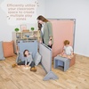 image:imageChildrens Factory Classroom Room Divider Room Divider Panel Woodland 5  WaterResistant Vinyl Room Divider Panel Set Freestanding Privacy Screen for Daycare or Preschool Cantilever Feet IncludedElements