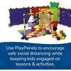 image:imageChildrens Factory Classroom Room Divider Room Divider Panel Woodland 5  WaterResistant Vinyl Room Divider Panel Set Freestanding Privacy Screen for Daycare or Preschool Cantilever Feet IncludedClear
