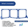 image:imageChildrens Factory Classroom Room Divider Room Divider Panel Woodland 5  WaterResistant Vinyl Room Divider Panel Set Freestanding Privacy Screen for Daycare or Preschool Cantilever Feet IncludedClear