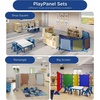 image:imageChildrens Factory Classroom Room Divider Room Divider Panel Woodland 5  WaterResistant Vinyl Room Divider Panel Set Freestanding Privacy Screen for Daycare or Preschool Cantilever Feet IncludedClear