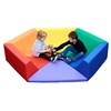 image:imageChildrens Factory Hexagon Happening Hollow Kids Reading Nook Toddler Modular Couch for Daycare Classroom Rainbow