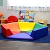image:imageChildrens Factory Hexagon Happening Hollow Kids Reading Nook Toddler Modular Couch for Daycare Classroom Rainbow