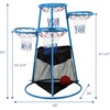 image:imageChildrens Factory Kids Toys 4Hoop Basketball Set  Toddler Basketball Hoop IndoorOutdoor Play for PreSchool Classroom or Playroom