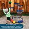 image:imageChildrens Factory Kids Toys 4Hoop Basketball Set  Toddler Basketball Hoop IndoorOutdoor Play for PreSchool Classroom or Playroom