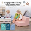 image:imageChildrens Factory Library Lounger Flexible Seating Classroom Furniture Comfy Kids Chairs GreenFern Single LoungerClay