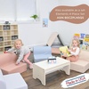 image:imageChildrens Factory Library Lounger Flexible Seating Classroom Furniture Comfy Kids Chairs GreenFern Single LoungerClay