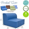 image:imageChildrens Factory Library Lounger Flexible Seating Classroom Furniture Comfy Kids Chairs GreenFern Single LoungerDeep Water
