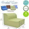 image:imageChildrens Factory Library Lounger Flexible Seating Classroom Furniture Comfy Kids Chairs GreenFern Single LoungerFern