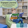 image:imageChildrens Factory Library Lounger Flexible Seating Classroom Furniture Comfy Kids Chairs GreenFern Single LoungerFern