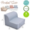 image:imageChildrens Factory Library Lounger Flexible Seating Classroom Furniture Comfy Kids Chairs GreenFern Single LoungerFog Blue