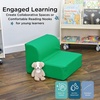 image:imageChildrens Factory Library Lounger Flexible Seating Classroom Furniture Comfy Kids Chairs GreenFern Single LoungerGreen