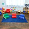 image:imageChildrens Factory Library Lounger Flexible Seating Classroom Furniture Comfy Kids Chairs GreenFern Single LoungerGreenFern