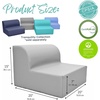 image:imageChildrens Factory Library Lounger Flexible Seating Classroom Furniture Comfy Kids Chairs GreenFern Single LoungerGrey
