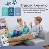 image:imageChildrens Factory Library Lounger Flexible Seating Classroom Furniture Comfy Kids Chairs GreenFern Single LoungerGrey