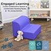 image:imageChildrens Factory Library Lounger Flexible Seating Classroom Furniture Comfy Kids Chairs GreenFern Single LoungerPurple
