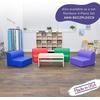 image:imageChildrens Factory Library Lounger Flexible Seating Classroom Furniture Comfy Kids Chairs GreenFern Single LoungerPurple