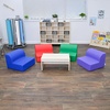 image:imageChildrens Factory Library Lounger Flexible Seating Classroom Furniture Comfy Kids Chairs GreenFern Single LoungerRed