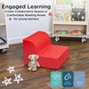 image:imageChildrens Factory Library Lounger Flexible Seating Classroom Furniture Comfy Kids Chairs GreenFern Single LoungerRed