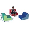 image:imageChildrens Factory Library Lounger Flexible Seating Classroom Furniture Comfy Kids Chairs GreenFern Single LoungerRedPink