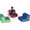 image:imageChildrens Factory Library Lounger Flexible Seating Classroom Furniture Comfy Kids Chairs GreenFern Single LoungerRedPink