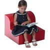 image:imageChildrens Factory Library Lounger Flexible Seating Classroom Furniture Comfy Kids Chairs GreenFern Single LoungerRedPink