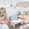 image:imageChildrens Factory Library Lounger Flexible Seating Classroom Furniture Comfy Kids Chairs GreenFern Single LoungerSand