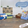 image:imageChildrens Factory Library Lounger Flexible Seating Classroom Furniture Comfy Kids Chairs GreenFern Single LoungerSky Blue