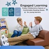 image:imageChildrens Factory Library Lounger Flexible Seating Classroom Furniture Comfy Kids Chairs GreenFern Single LoungerWalnut