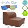 image:imageChildrens Factory Library Lounger Flexible Seating Classroom Furniture Comfy Kids Chairs GreenFern Single LoungerWalnut