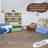 image:imageChildrens Factory Library Lounger Flexible Seating Classroom Furniture Comfy Kids Chairs GreenFern Single LoungerWalnut