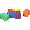 image:imageChildrens Factory Soft Touch Bowtie Seating Set6 Rainbow CF805010 Classroom or Preschool Kids Chairs Flexible Daycare or Nursery Toddler Seats