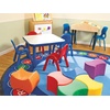 image:imageChildrens Factory Soft Touch Bowtie Seating Set6 Rainbow CF805010 Classroom or Preschool Kids Chairs Flexible Daycare or Nursery Toddler Seats