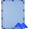 image:imageChildrens Factory Classroom Room Divider Room Divider Panel Glacier Gray  WaterResistant Vinyl Room Divider Panel Freestanding Privacy Screen for Daycare or Preschool Cantilever Feet IncludedSky Blue