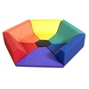 image:imageChildrens Factory Hexagon Happening Hollow Kids Reading Nook Toddler Modular Couch for Daycare Classroom Rainbow