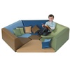image:imageChildrens Factory Woodland Hollow Kids Reading Nook Toddler Modular Couch for Daycare Classroom Preschool Furniture