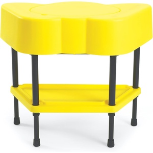 image:imageChildrens Factory  AFB5100PY Toddler Sensory Table with Lid Adjustable Height Sand amp Water IndoorOutdoor Play Equipment for Kids PlayroomHomeschoolClassroom YellowYellow