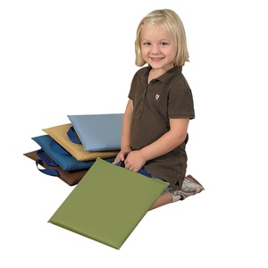 image:imageChildrens Factory 12 Woodland Sit Arounds Square Set5 CF349045 Toddler Classroom amp Daycare Floor Cushions Flexible Daycare or Nursery Seating