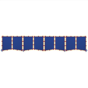 image:imageChildrens Factory Classroom Room Divider Room Divider Panel Elements 5  WaterResistant Vinyl Room Divider Panel Set Freestanding Privacy Screen for Daycare or Preschool Cantilever Feet IncludedBlue