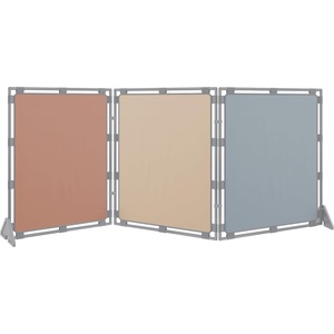 image:imageChildrens Factory Classroom Room Divider Room Divider Panel Elements 5  WaterResistant Vinyl Room Divider Panel Set Freestanding Privacy Screen for Daycare or Preschool Cantilever Feet IncludedElements
