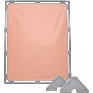 image:imageChildrens Factory Classroom Room Divider Room Divider Panel Glacier Gray  WaterResistant Vinyl Room Divider Panel Freestanding Privacy Screen for Daycare or Preschool Cantilever Feet IncludedClay