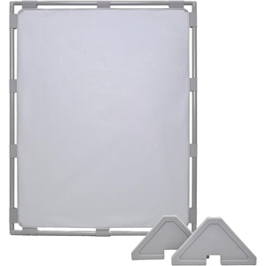 image:imageChildrens Factory Classroom Room Divider Room Divider Panel Glacier Gray  WaterResistant Vinyl Room Divider Panel Freestanding Privacy Screen for Daycare or Preschool Cantilever Feet IncludedFog Blue