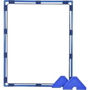 image:imageChildrens Factory Classroom Room Divider Room Divider Panel Glacier Gray  WaterResistant Vinyl Room Divider Panel Freestanding Privacy Screen for Daycare or Preschool Cantilever Feet IncludedClear