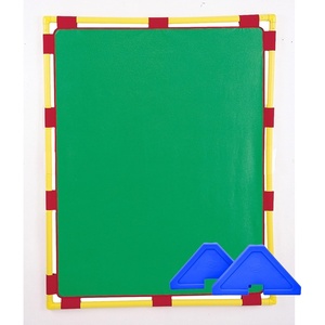 image:imageChildrens Factory Classroom Room Divider Room Divider Panel Glacier Gray  WaterResistant Vinyl Room Divider Panel Freestanding Privacy Screen for Daycare or Preschool Cantilever Feet IncludedGreen