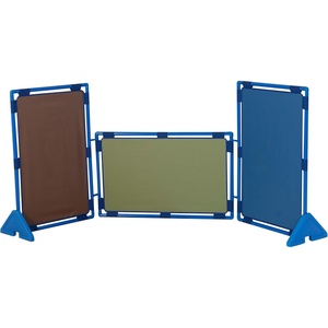 image:imageChildrens Factory Classroom Room Divider Room Divider Panel Rainbow 3  WaterResistant Vinyl Room Divider Panel Set Freestanding Privacy Screen for Daycare or Preschool Cantilever Feet IncludedWoodland