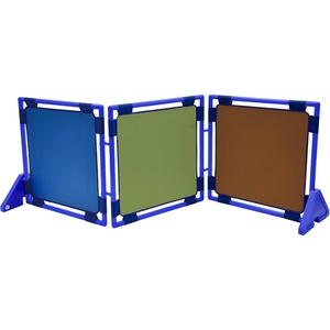 image:imageChildrens Factory Classroom Room Divider Room Divider Panel Woodland 5  WaterResistant Vinyl Room Divider Panel Set Freestanding Privacy Screen for Daycare or Preschool Cantilever Feet IncludedWoodland