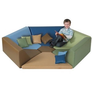image:imageChildrens Factory Woodland Hollow Kids Reading Nook Toddler Modular Couch for Daycare Classroom Preschool Furniture