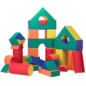 image:imageChildrens Factory 12 Module Blocks Set35 Primary CF321635 Toddler Indoor Playground Large Foam Building Blocks for Nursery Daycare amp PreschoolPrimary