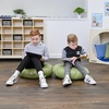image:imageChildrens Factory Mini Round Poufs Flexible Classroom Seating Durable Floor Cushions with Handles Glacier Gray and Clay Set of 2Fern and Sage