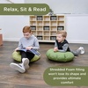 image:imageChildrens Factory Mini Round Poufs Flexible Classroom Seating Durable Floor Cushions with Handles Glacier Gray and Clay Set of 2Fern and Sage